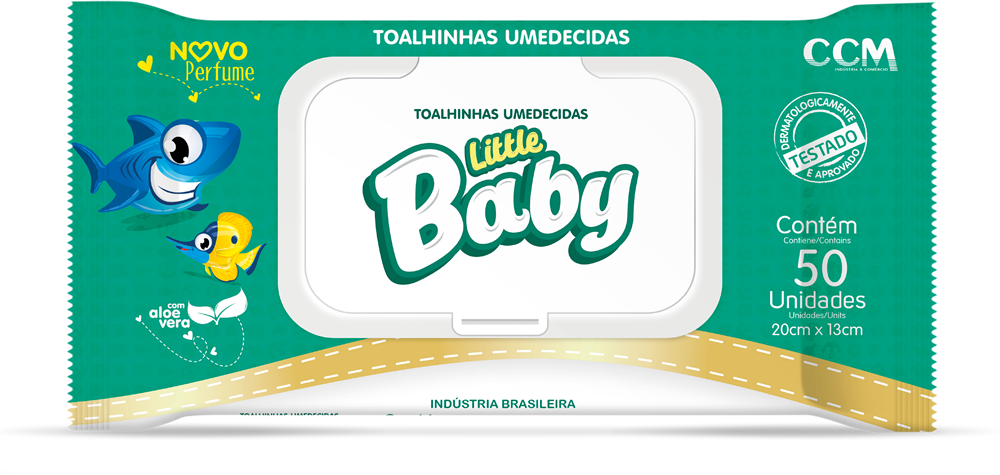 Toalhinhas umedecidas Little Baby 
50 unidades