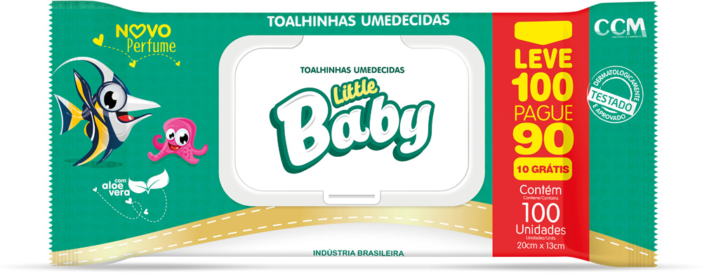 Toalhinhas umedecidas Little Baby 100 unidades